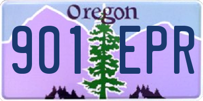 OR license plate 901EPR