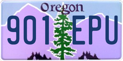 OR license plate 901EPU