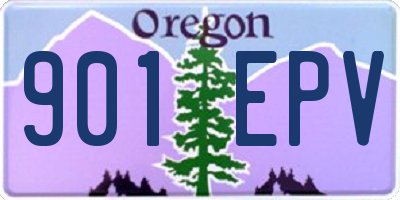OR license plate 901EPV
