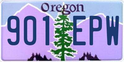 OR license plate 901EPW