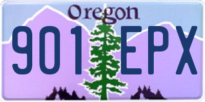 OR license plate 901EPX