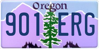 OR license plate 901ERG
