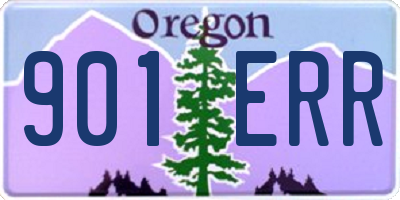 OR license plate 901ERR