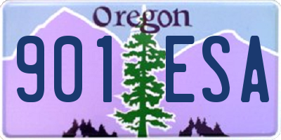 OR license plate 901ESA