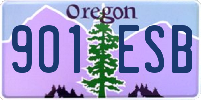 OR license plate 901ESB