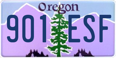 OR license plate 901ESF
