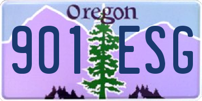 OR license plate 901ESG