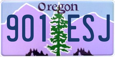 OR license plate 901ESJ