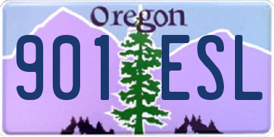 OR license plate 901ESL
