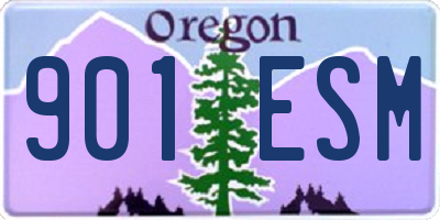 OR license plate 901ESM