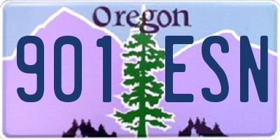 OR license plate 901ESN