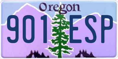 OR license plate 901ESP