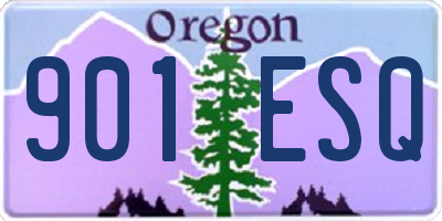 OR license plate 901ESQ