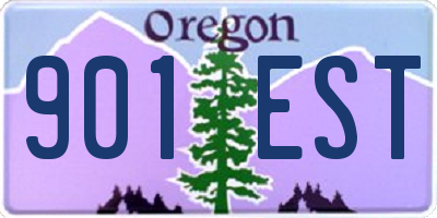 OR license plate 901EST