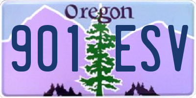 OR license plate 901ESV