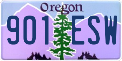 OR license plate 901ESW
