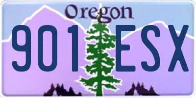 OR license plate 901ESX