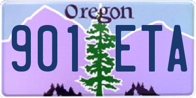 OR license plate 901ETA