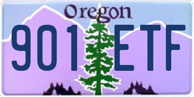 OR license plate 901ETF