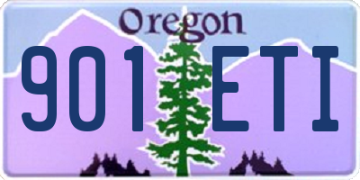 OR license plate 901ETI