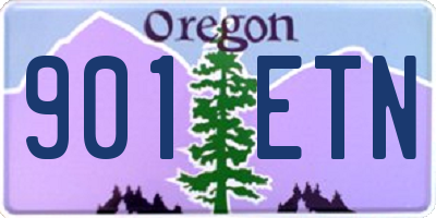 OR license plate 901ETN