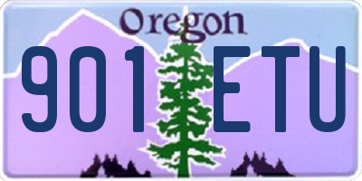 OR license plate 901ETU