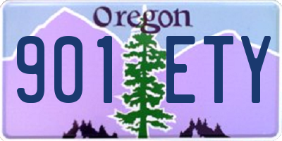 OR license plate 901ETY