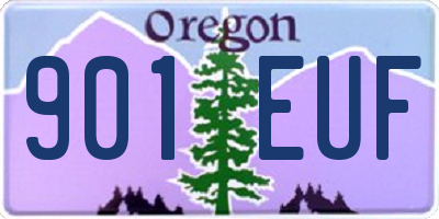 OR license plate 901EUF