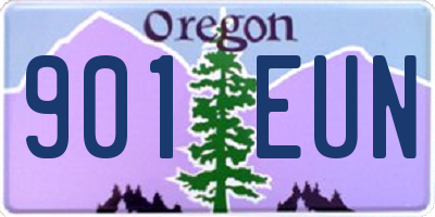 OR license plate 901EUN