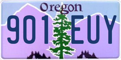 OR license plate 901EUY