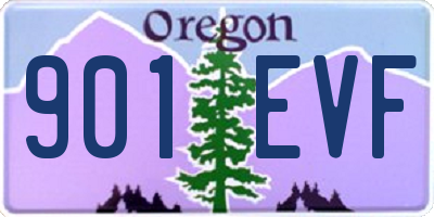 OR license plate 901EVF