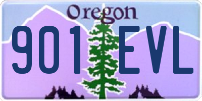 OR license plate 901EVL