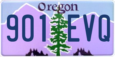 OR license plate 901EVQ