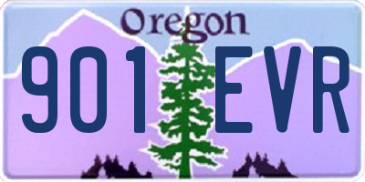OR license plate 901EVR