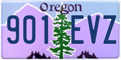 OR license plate 901EVZ
