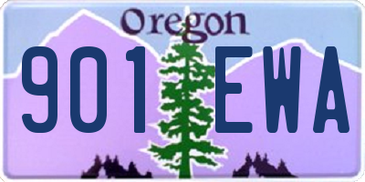 OR license plate 901EWA