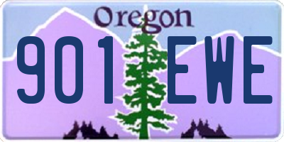 OR license plate 901EWE
