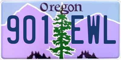 OR license plate 901EWL
