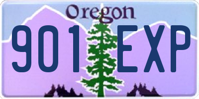 OR license plate 901EXP