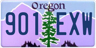 OR license plate 901EXW