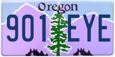 OR license plate 901EYE
