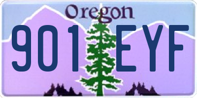 OR license plate 901EYF