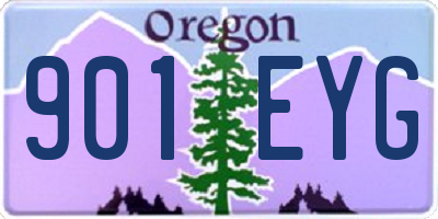 OR license plate 901EYG