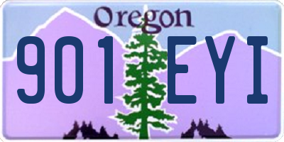OR license plate 901EYI
