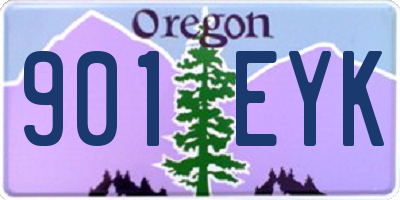 OR license plate 901EYK