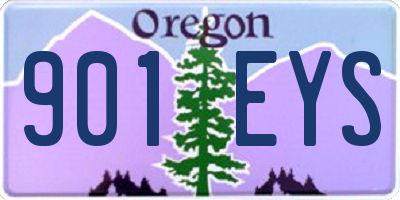 OR license plate 901EYS