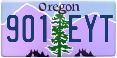OR license plate 901EYT