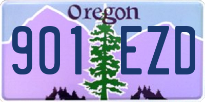 OR license plate 901EZD
