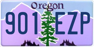 OR license plate 901EZP