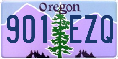 OR license plate 901EZQ